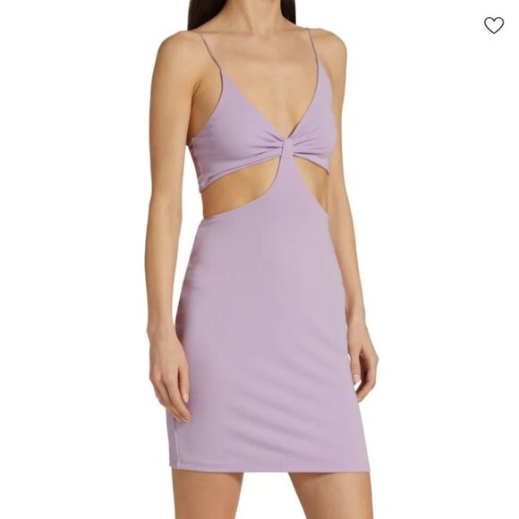Alice + Olivia Havana Sleeveless Cut Out Mini Dress in Lavender NWT - Picture 2 of 9